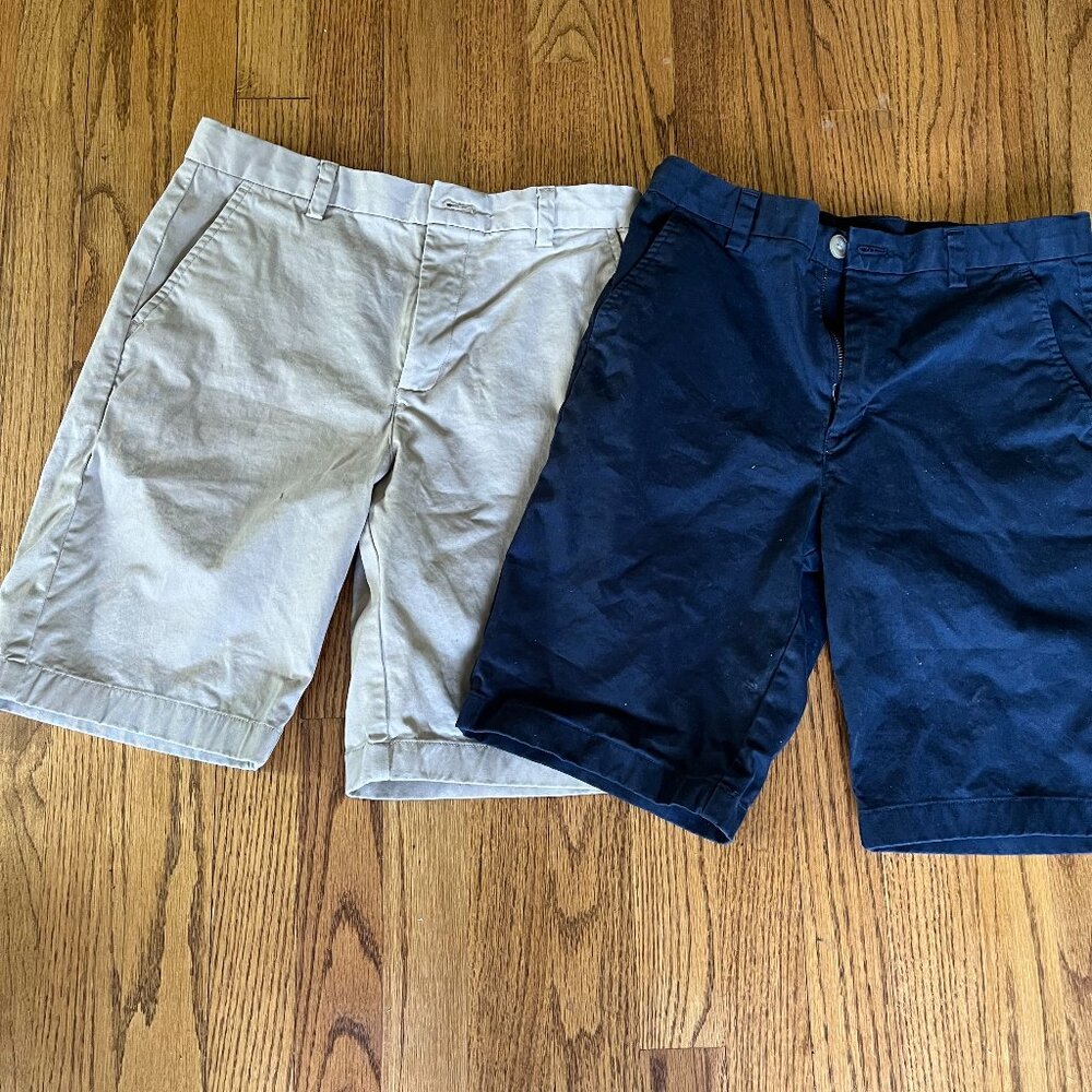 Boys Vineyard Vines Shorts - 2 Pairs - Blue & Beige - Size 14